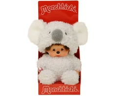 MONCHHICHI Pliušinė beždžionėlė su koalos kostiumu, 18 cm