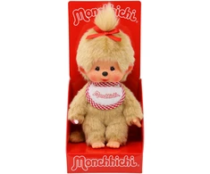 MONCHHICHI Pliušinė beždžionėlė, šviesiai ruda, 20 cm