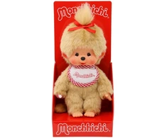 MONCHHICHI Pliušinė beždžionėlė, šviesiai ruda, 20 cm