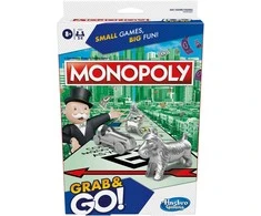 MONOPOLY „Grab&amp;Go“ kelioninis žaidimas „Monopolis“