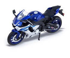 MSZ Motorcycle Yamaha 1:12 YZF-R1 This modelis is a 1:12 scale motorcycle; Height 10 cm, Plotis 6.3 cm, Gylis 17.3 cm