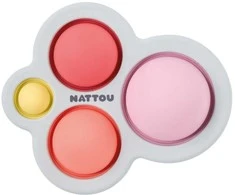 NATTOU Silikoninis žaislas POP IT, rausvas