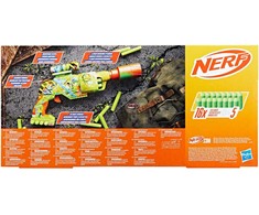 Hasbro NERF Zombie Driller Gun and Sight + 16x Foam Bullets ZA6190