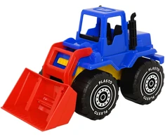 Amos PLASTO Priekinis pakrovėjas 30 cm dėžėje, mėlynai raudonas PLA1655