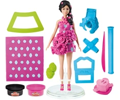 PLAY-DOH BARBIE Rinkinys „Blizgučiai ir kaspinėliai“