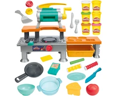 Kūrybinis plastilino rinkinys Play-Doh „Super virtuvė“, su garsais ir virtuvės priedais