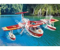Playmobil - Gaisrų gesinimo vandens lėktuvas su gesinimo funkcija (71463)