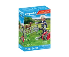 PLAYMOBIL ACTION HEROES Ugniagesių misija: gyvūnų gelbėjimas 71467