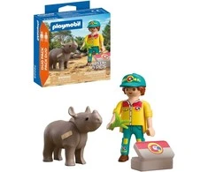 PLAYMOBIL DuoPack Ranger with Rhino 72025