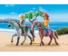 PLAYMOBIL HORSES OF WATERFALL Amelios ir Beno jodinėjimas paplūdimyje 71470