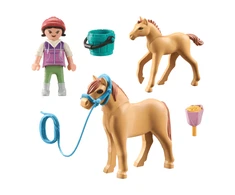 Playmobil - Child with Pony and foal (71498)