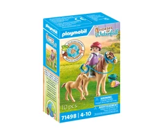 PLAYMOBIL HORSES OF WATERFALL Vaikas su poniais 71498