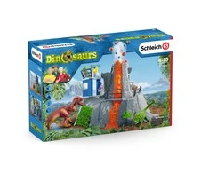 Žaislų rinkinys - Schleich Dinosaurus Didžioji ugnikalnio ekspedicija (dinozaurų figūrėlės, ugnikalnis)
