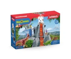 Žaislų rinkinys - Schleich Dinosaurus Didžioji ugnikalnio ekspedicija (dinozaurų figūrėlės, ugnikalnis)