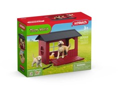 SCHLEICH FARM WORLD Šunų būda su auksaspalviais retriveriais