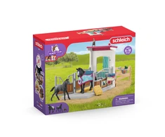 SCHLEICH HORSE CLUB Žirgų aptvaras su kumele ir kumeliuku