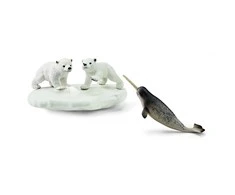 SCHLEICH „Wild Life“ Rinkinys Baltųjų lokių čiuožinėjimas