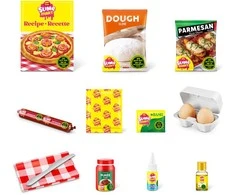 SLIME MART Kūrybinis gleivių rinkinys „Pizza“