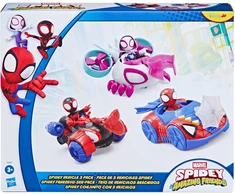 SPIDER-MAN AVENGERS IRON MAN AND HIS AWESOME FRIENDS Transporto priemonių rinkinys, 3 vnt.