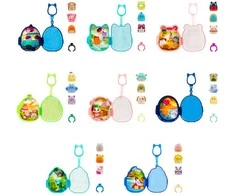 SQUISHMALLOWS CLIP-A-LONGS Herojai-siurprizai, 3 vnt., 2,5 cm