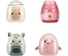 SQUISHMALLOWS CLIP-A-LONGS Herojai-siurprizai, 3 vnt., 2,5 cm