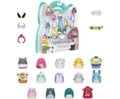 SQUISHMALLOWS SQUISH-A-LONGS Herojai, 14 vnt., 2,5 cm