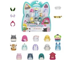 SQUISHMALLOWS SQUISH-A-LONGS Herojai, 14 vnt., 2,5 cm