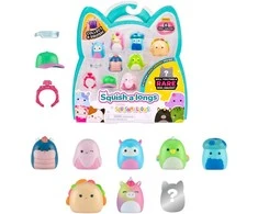 Squishmallows SQUISHMALLOWES SQUISH-A-LONGS Herojai, 8 vnt., 2,5 cm