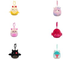 SQUISHMALLOWS Valentino dienos prisegamas pliušinis žaislas, 8 cm