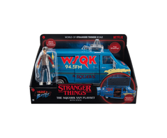 STRANGER THINGS figūrėlės ir transporto priemonės rinkinys – Styvas su SQWK furgonu ir aksesuarais