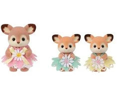 SYLVANIAN FAMILIES Mažyliai elniukai su gėlių sūpynėmis