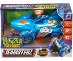 TEAMSTERZ Automobilis su šviesomis ir garsais „Mighty Machine shark“, 12,5 cm