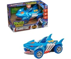 TEAMSTERZ Automobilis su šviesomis ir garsais „Mighty Machine shark“, 12,5 cm