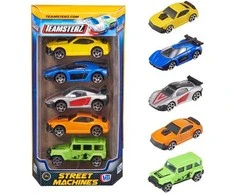 TEAMSTERZ Gatvės automobiliai, 5 vnt., 7,5cm