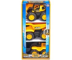 TEAMSTERZ JCB Sunkvežimių rinkinys, 18 CM, 3 vnt