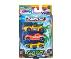 Spalvą keičiantys automobiliai TEAMSTERZ, 7,5 cm, 3 vnt, įvairių dizainų