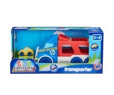 Dumel Transporter vilkikas su mažyčiu Dumel miesto laivynu