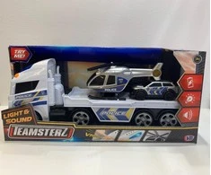 TEAMSTERZ Transporteris su policijos automobiliu ir sraigtasparniu