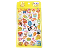 TIKI WIKI 3D lipdukų rinkinys - Crystal: Snacks
