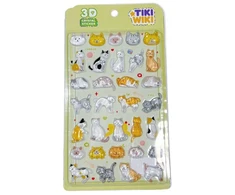 TIKI WIKI 3D lipdukų rinkinys - Crystal: Kitties