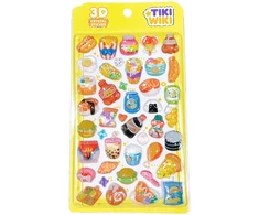 TIKI WIKI 3D lipdukų rinkinys - Crystal: Snacks