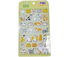 TIKI WIKI 3D lipdukų rinkinys - Crystal: Kitties