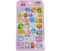 TIKI WIKI 3D lipdukų rinkinys - Crystal: Cute Animals