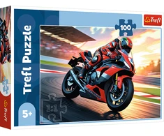 TREFL 16489 Dėlionė 100 Greitas motociklas