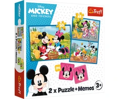 TREFL DISNEY „Peliukas Mikis" 30+ 48+ 24 memo kortelės dėlionė-žaidimas