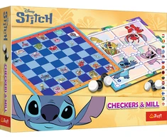 TREFL DISNEY STITCH Žaidimas „Šaškės ir malūnas“