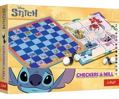 TREFL DISNEY STITCH Žaidimas „Šaškės ir malūnas“