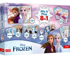 TREFL FROZEN 8in1 Mix&amp;play stalo žaidimų rinkinys