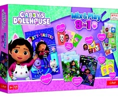 TREFL GABBY´S DOLLHOUSE 8in1 Mix&amp;Play stalo žaidimų rinkinys Gabby’s Dollhouse