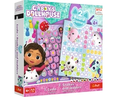 Gabby's Dollhouse GABBY´S DOLLHOUSE TREFL Stalo žaidimas 2 in 1
